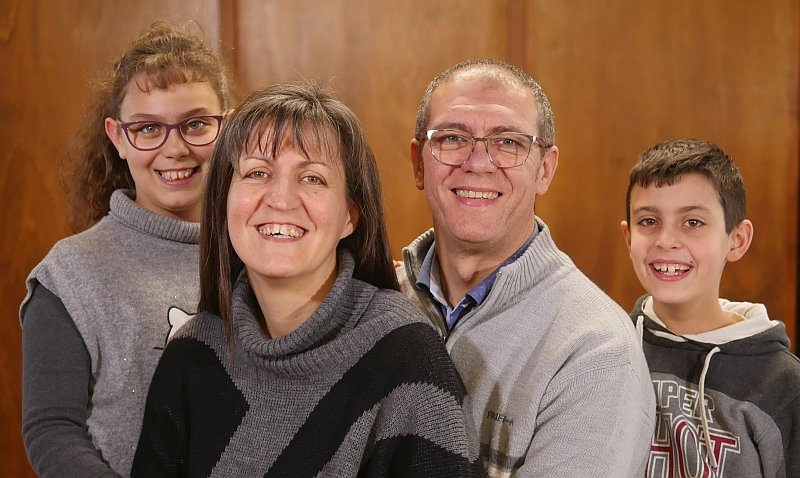 foto della famiglia di Alessandra